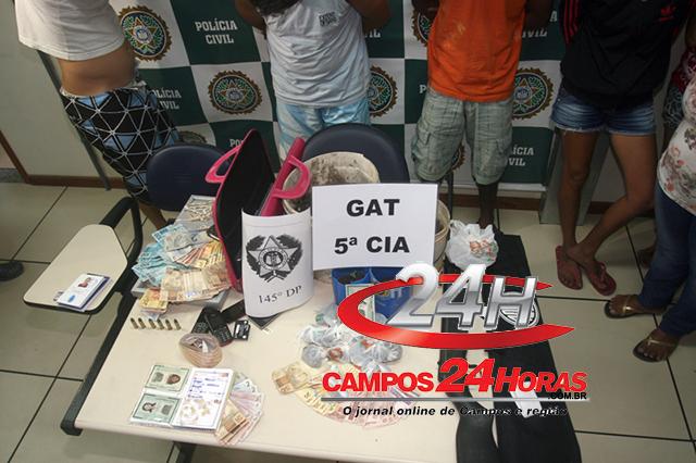 Operação conjunta da Civil da 145-DPL e PM em São João da Barra - várias pessoas presas e materiais apreendidos20130906 - (130)