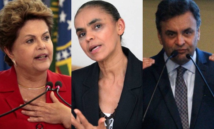 Dilma Marina e Aécio