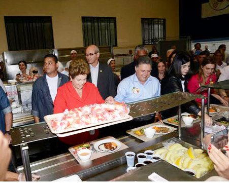 Dilma e Garotinho almoço