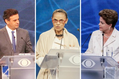 Marina dilma e aécio
