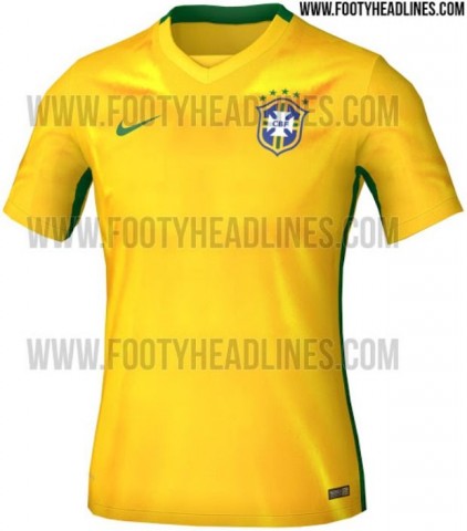 Nova camisa do Brasil teria pequenas mudanças