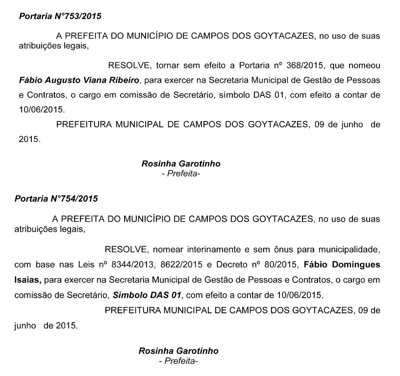 portaria Fábio Ribeiro