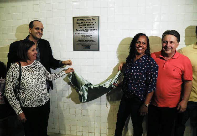 Inaugurada quadra poliesportiva do Turf Clube