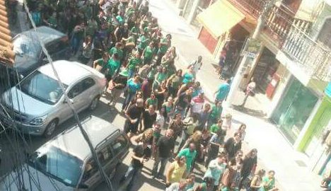 Em greve, servidores fazem ato em SJ da Barra