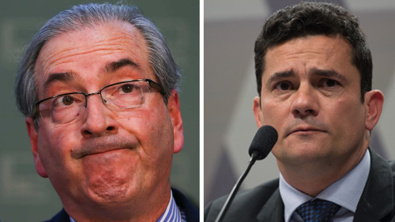 Eduardo Cunha e o juiz Sérgio Moro