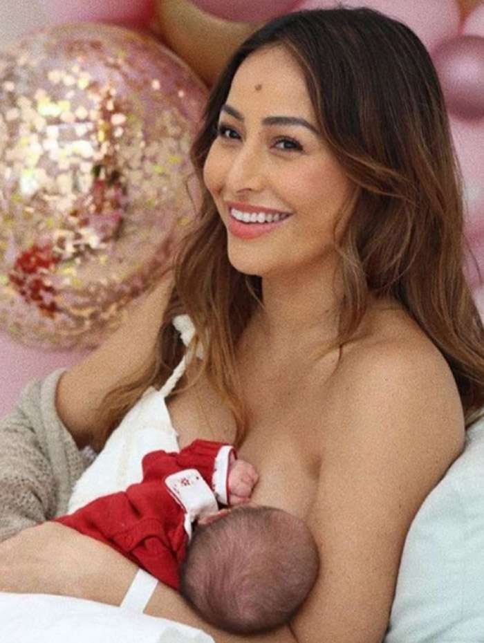 Sabrina Sato amamenta em foto: ‘Livre demanda de leite e amor’