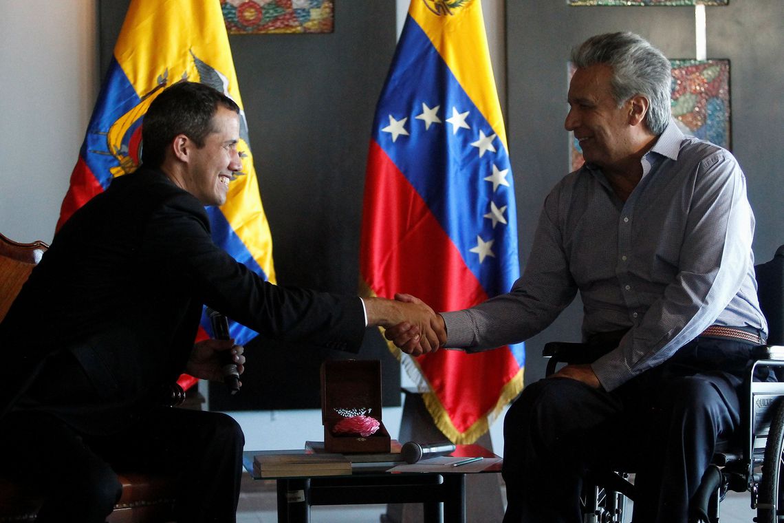 No Equador, Guaidó diz que transição busca resgate democrático