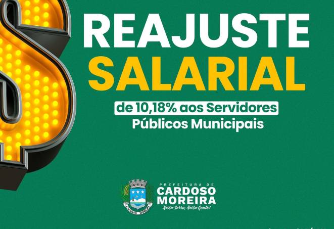Aprovado aumento salarial para servidores públicos de Cardoso Moreira