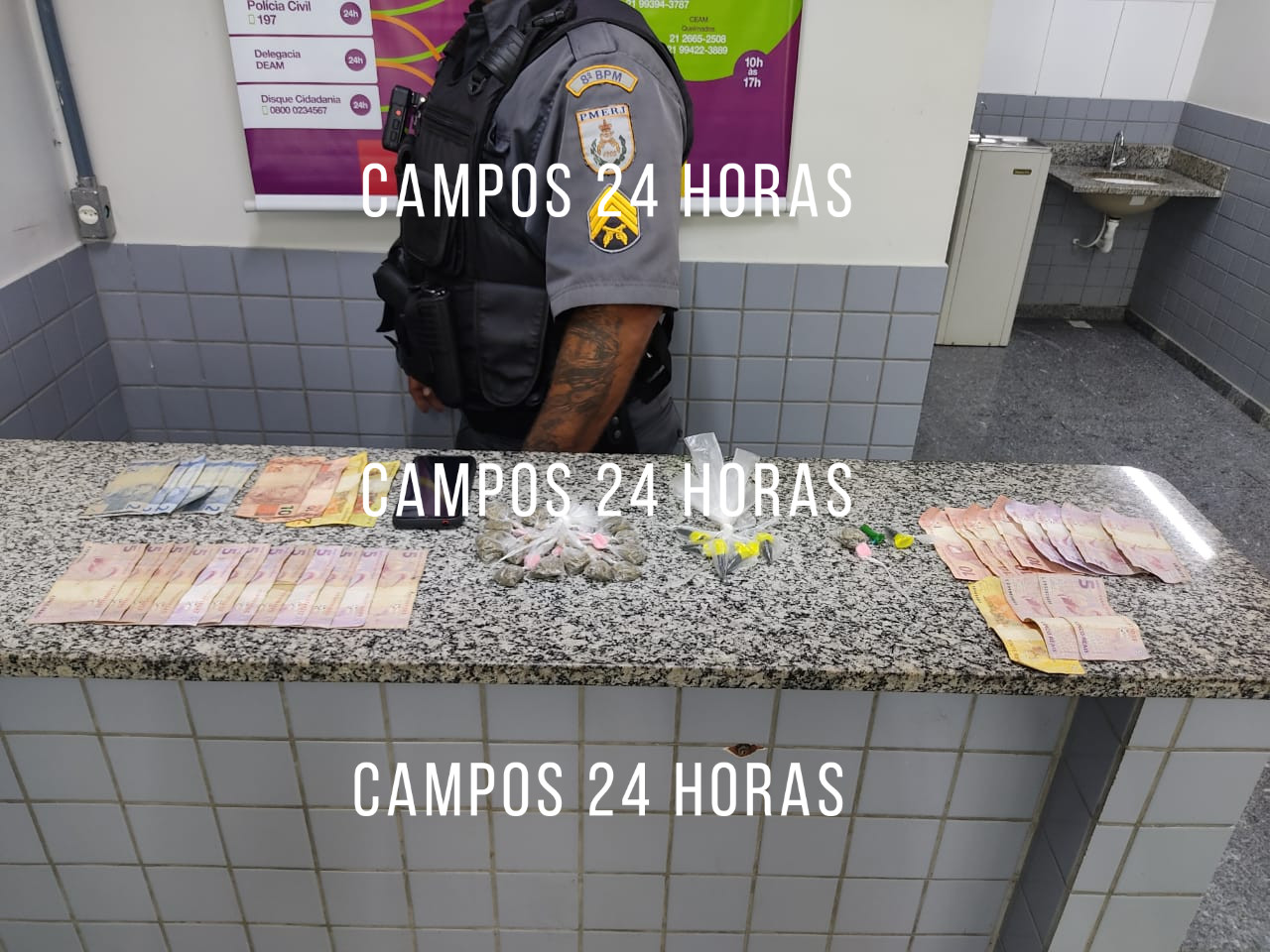Homens são flagrados com drogas e dinheiro em Guarus