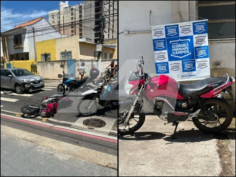 Fuga e acidente no Centro: 2 adolescentes feridos