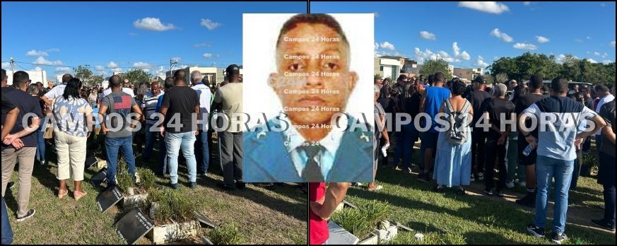 Vídeo: Enterro de PM que morreu em Campos