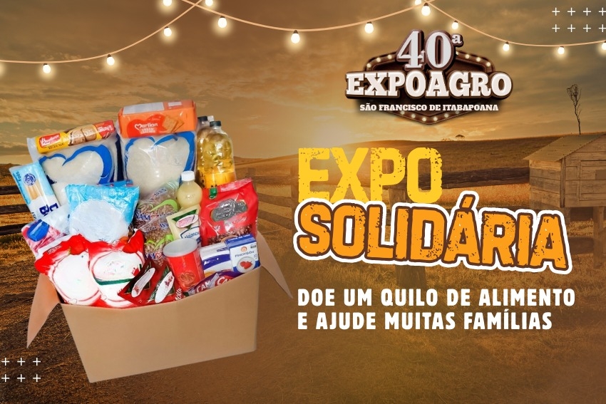 ExpoAgro Solidária SFI: leve sua doação e ajude quem precisa