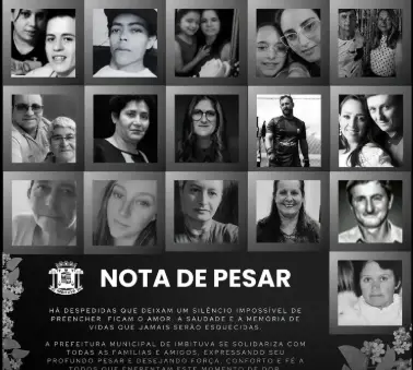 Vítimas do acidente na BR-737 são veladas em Imbituva
