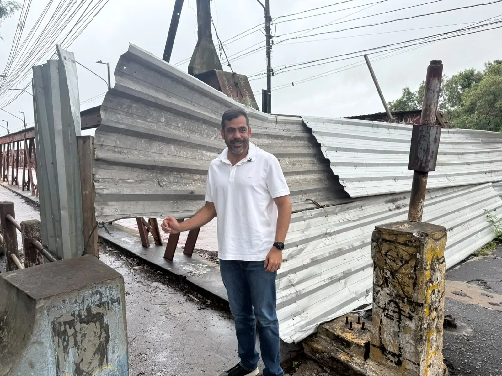 Bruno Dauaire articula contratação emergencial para obras de reforço da Ponte Barcelos Martins