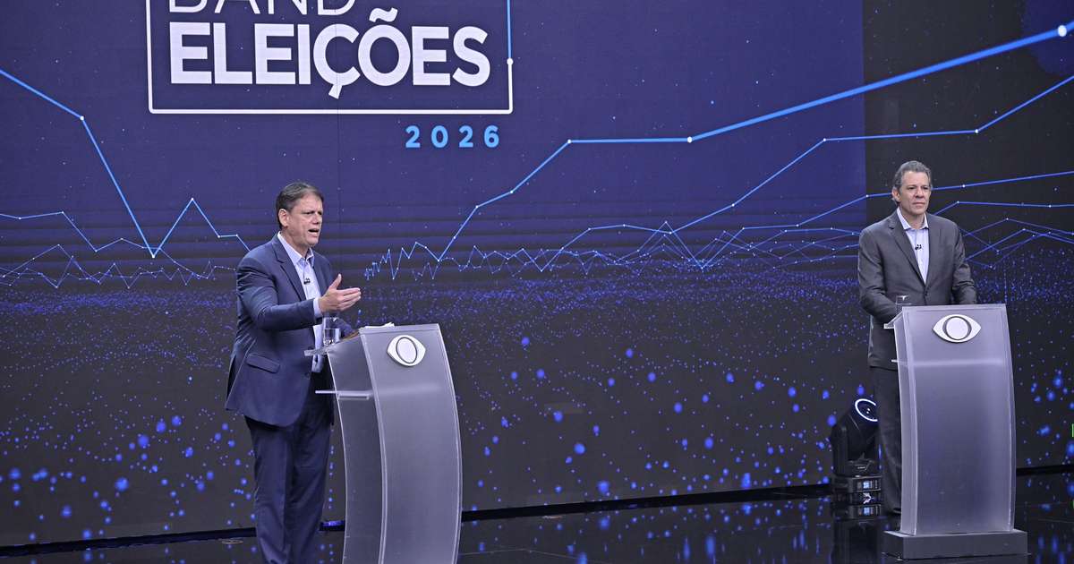 Boné, PCC, free flow, padrinhos e ‘problema com a matemática’: o 1º debate entre Tarcísio e...