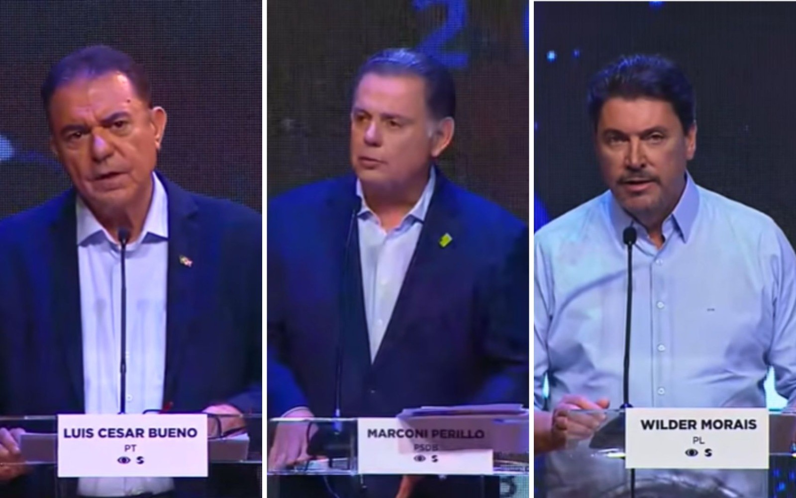 Candidatos ao governo de Goiás apresentam propostas e fazem críticas à ausência de Daniel...