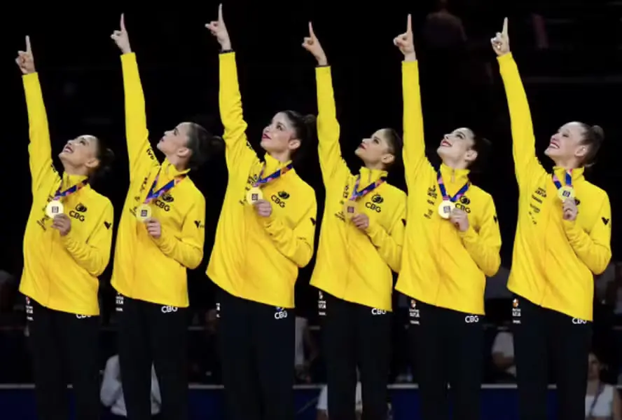 Brasil conquista primeiro ouro da história no Mundial de ginástica rítmica