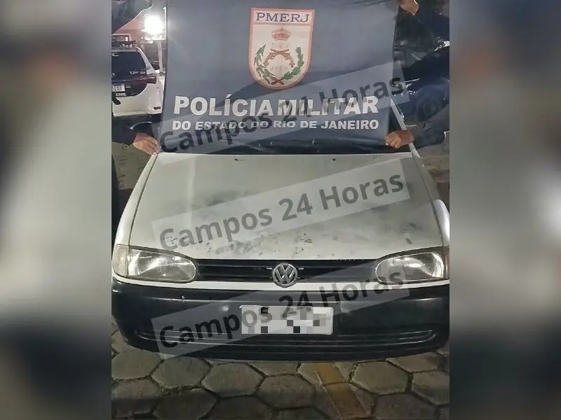 PM localiza suspeito de furto e recupera veículo em Campos