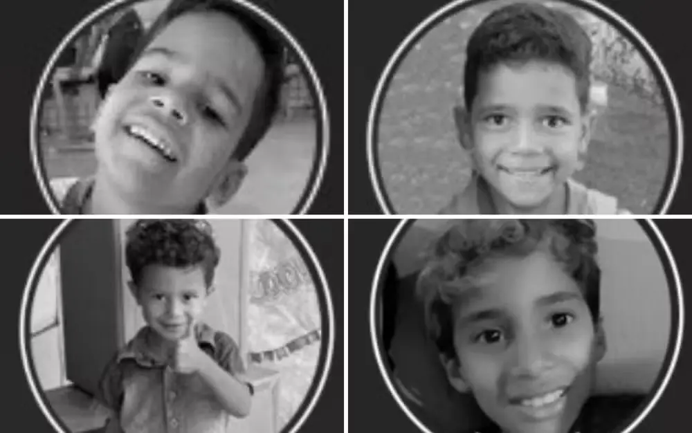 Quatro crianças da mesma família morrem afogadas em açude