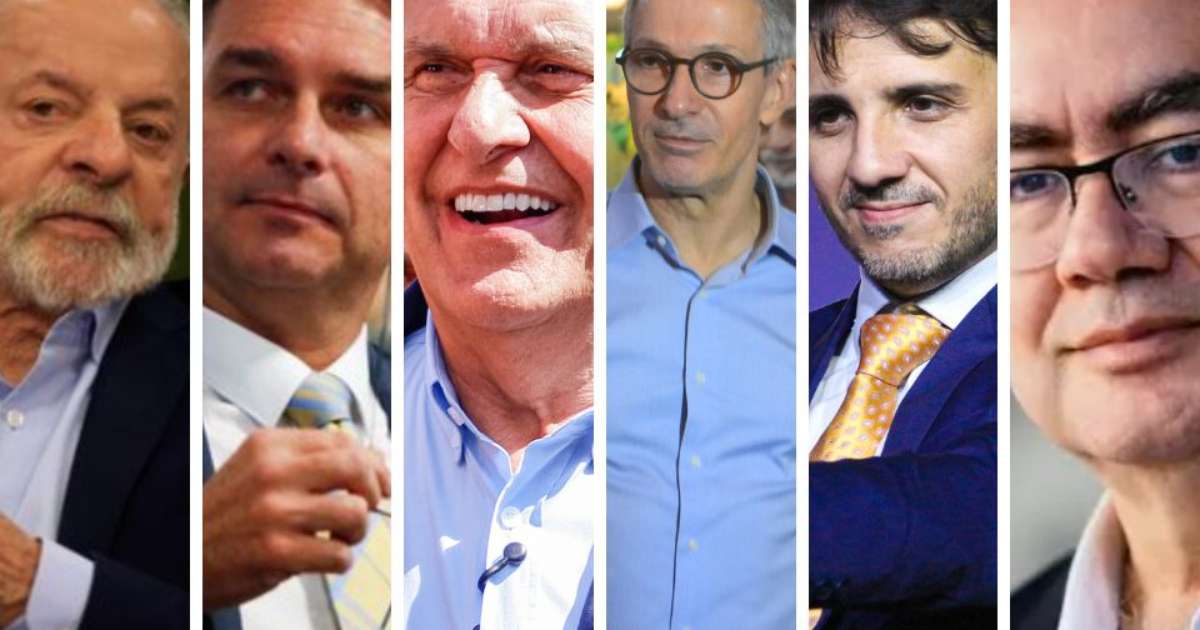 No 1º turno, Lula tem 40% e Flávio Bolsonaro 35%; Caiado 5%, Renan 4% e Zema 3%, diz BTG/Nexus