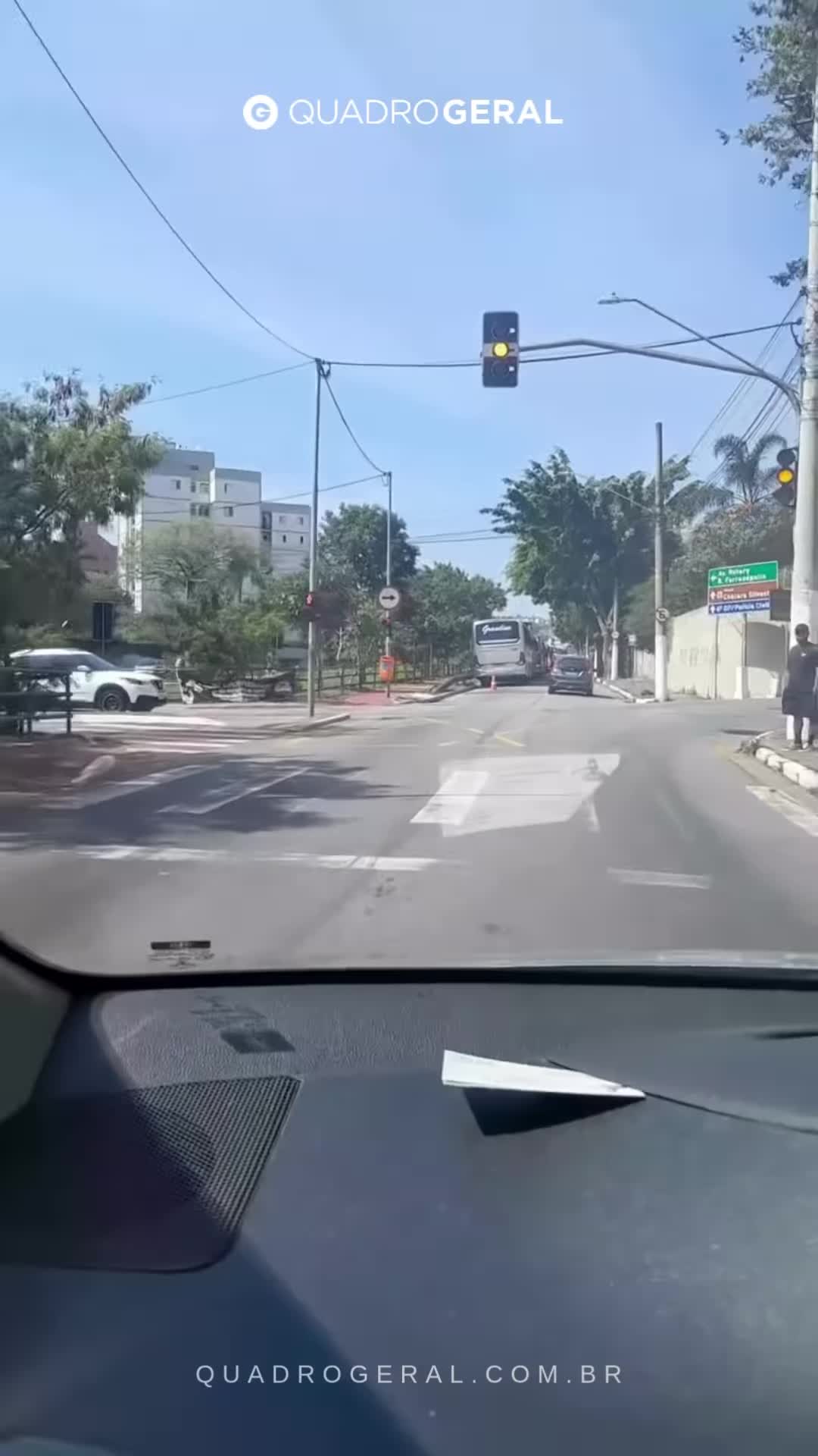 Ônibus trafegam em São Bernardo do Campo