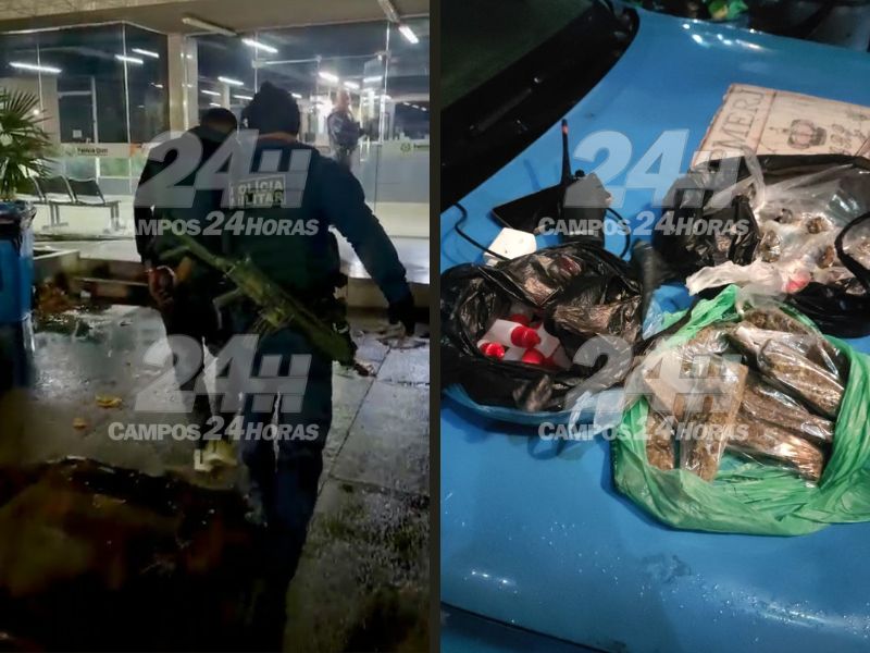 Suspeito tenta fugir e joga sacola com drogas em quintal na Baleeira