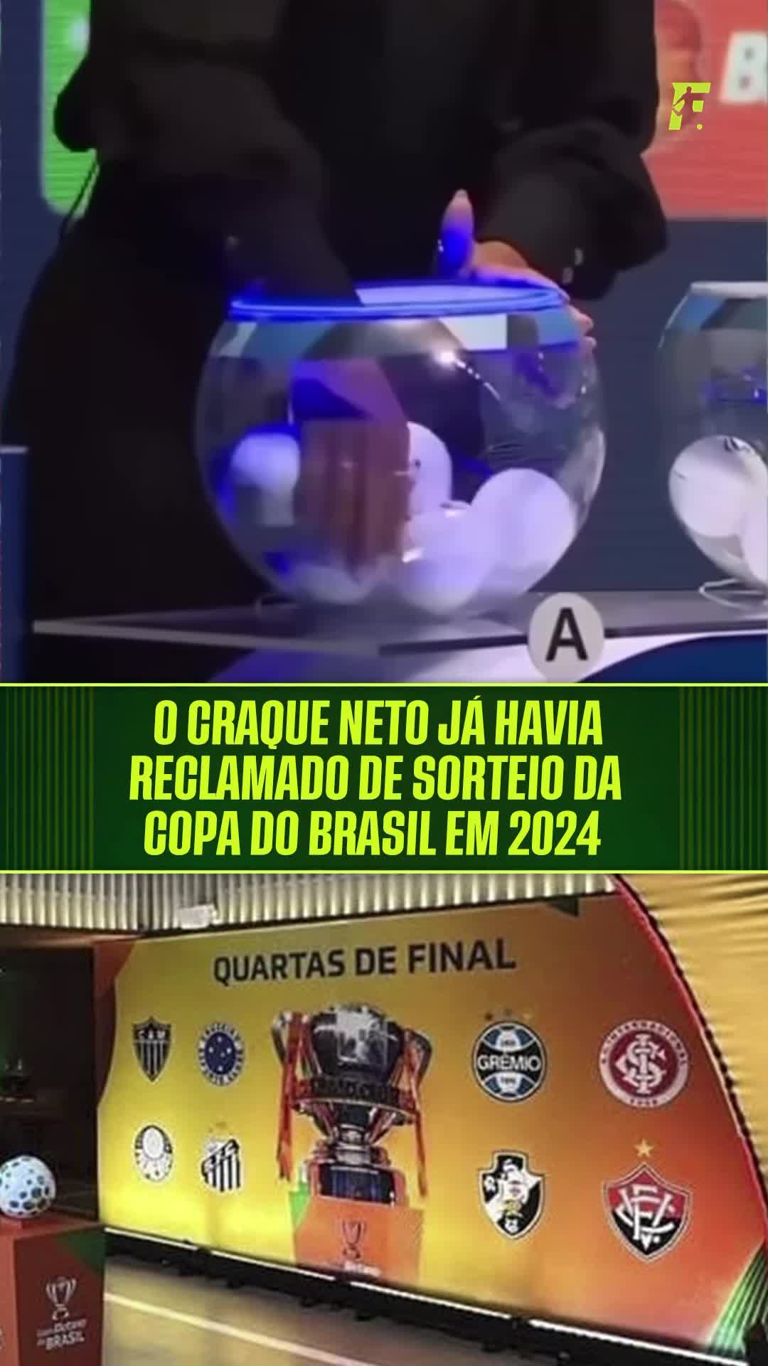 Bolinhas utilizadas em sorteio da Copa do Brasil