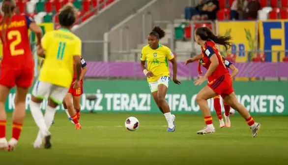 Brasil é eliminado pela Espanha nas quartas da Copa Feminina sub-20