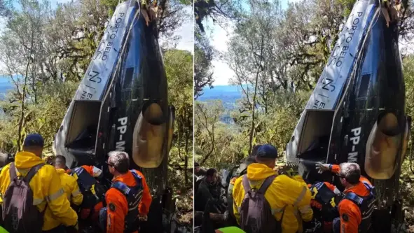 Corpos de vítimas de queda de helicóptero em SC são liberados