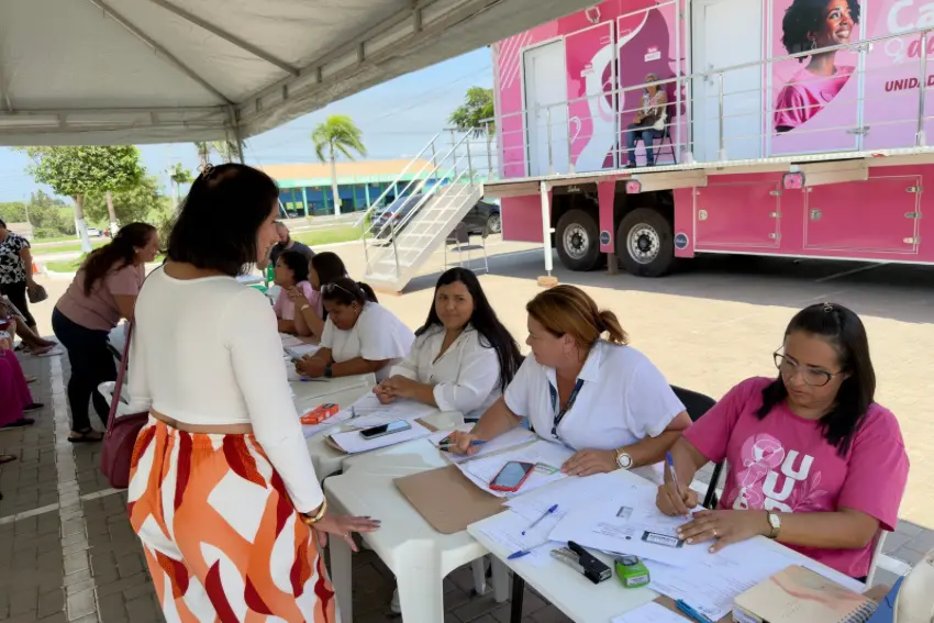 Outubro Rosa: Carreta da Mulher oferece atendimento integrado e gratuito em São Francisco de Itabapoana