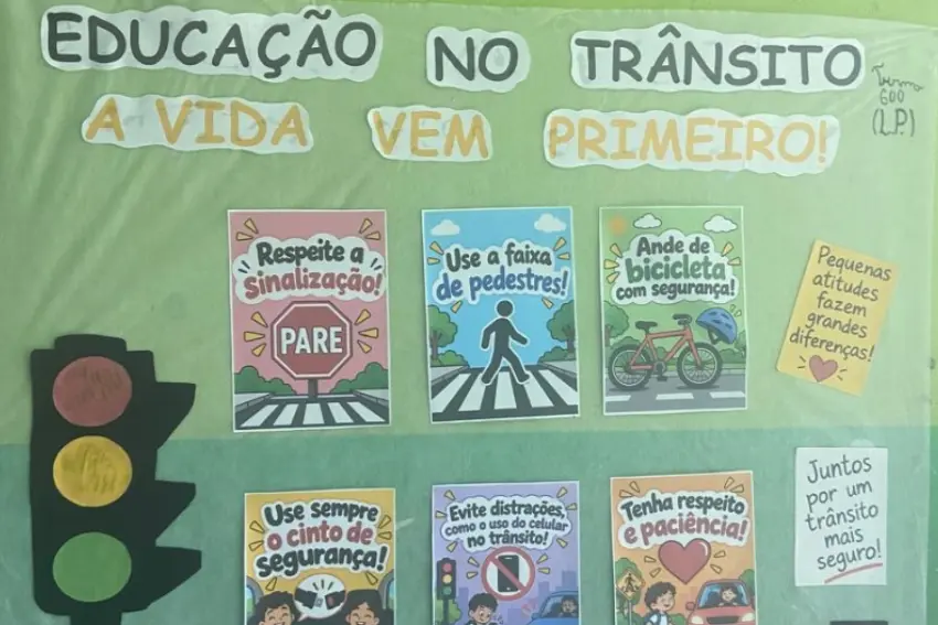 Educação no trânsito é tema de ações em escolas e creches em SFI