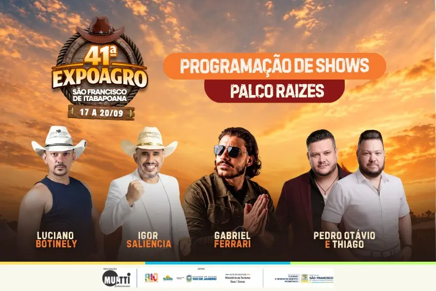 Palco Raízes valoriza artistas locais durante a 41ª Expoagro de São Francisco de Itabapoana