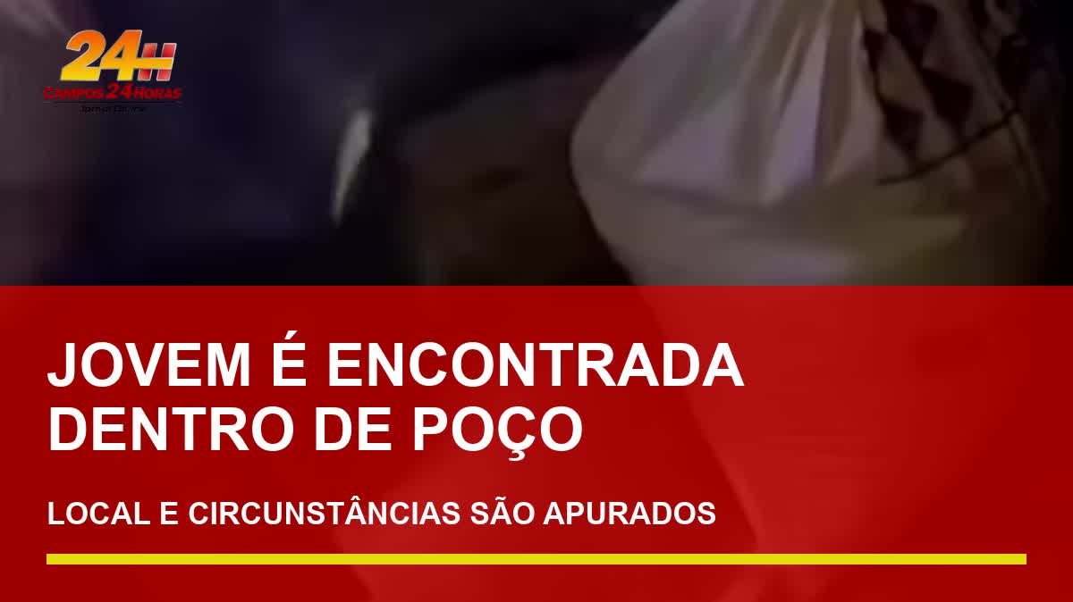 Vídeo mostra jovem localizada em estrutura semelhante a poço durante ação policial