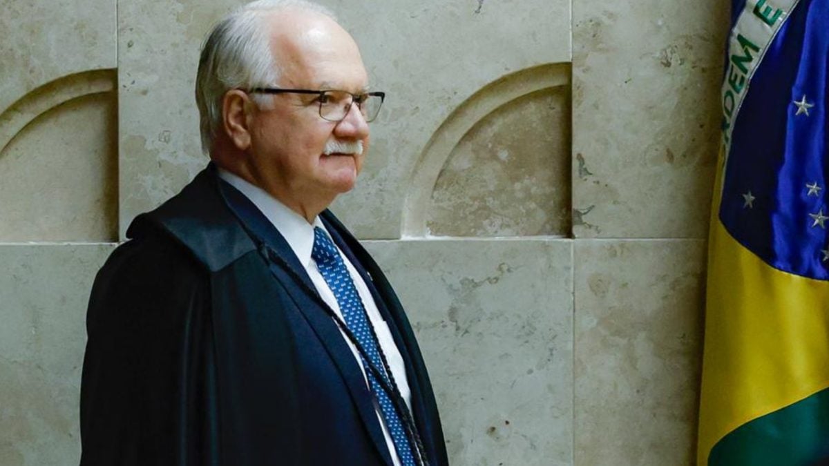 Ministro Edson Fachin no plenário do STF