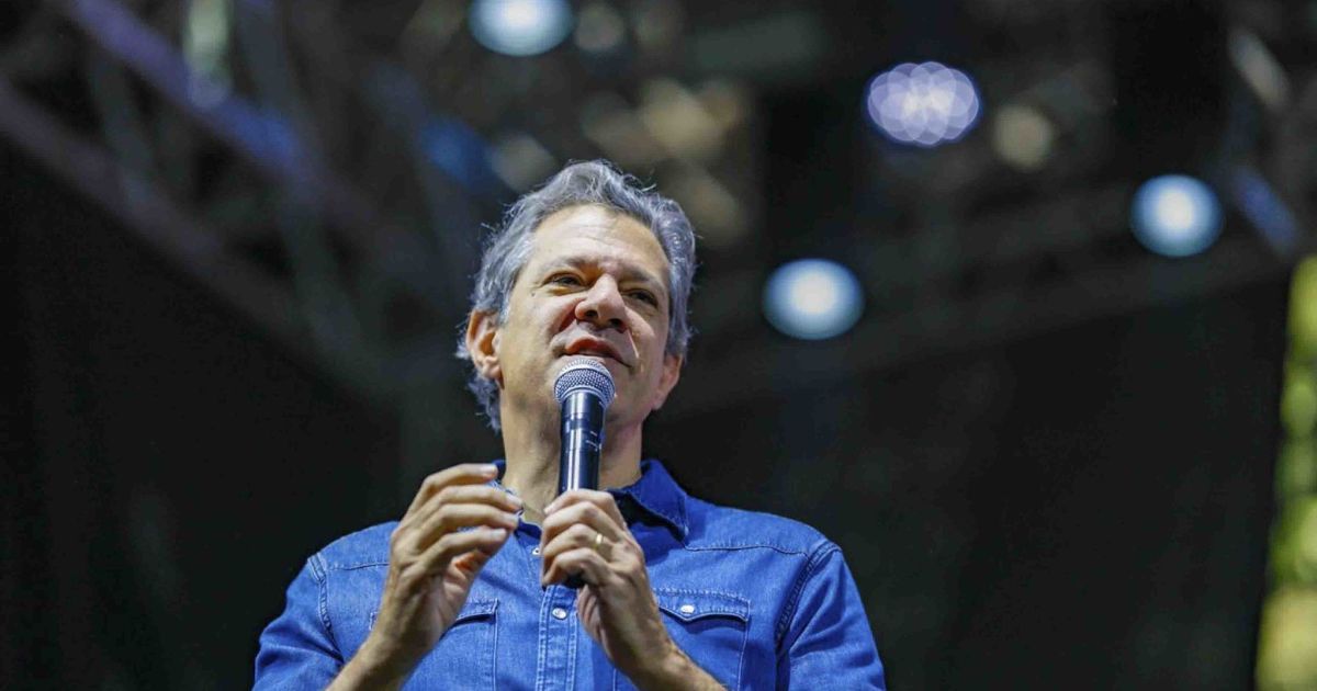 Fernando Haddad durante agenda política