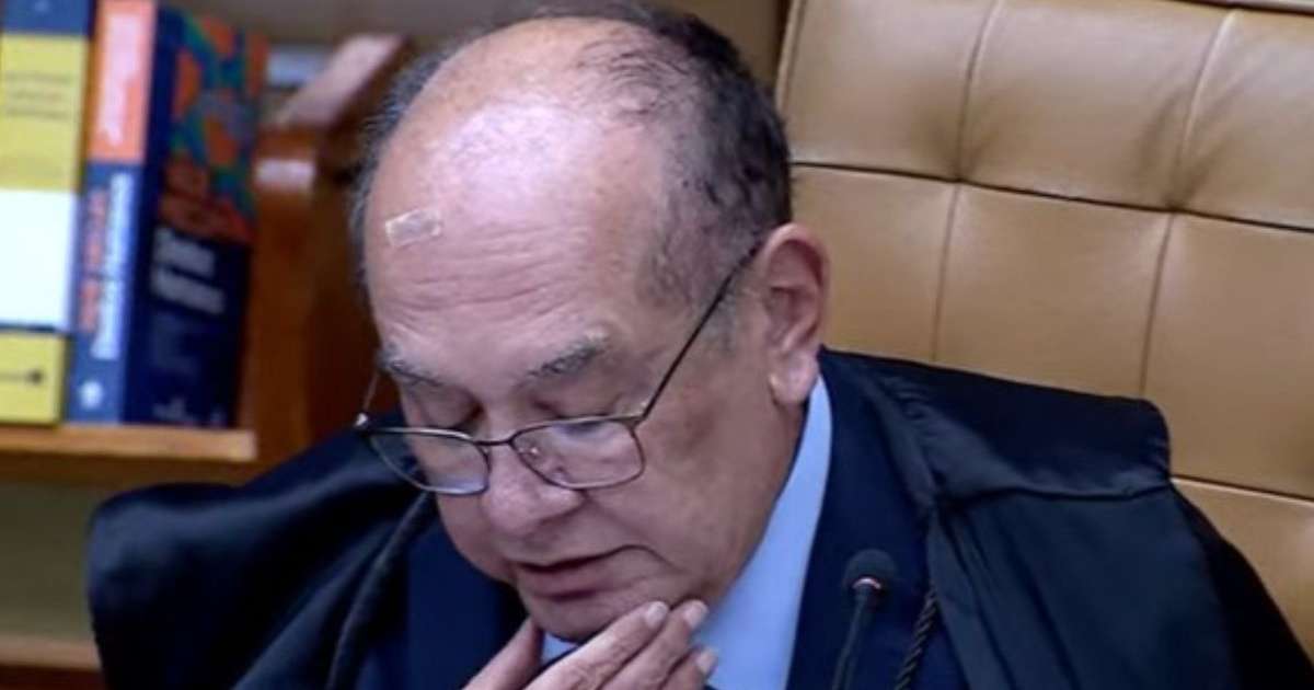 Ministro Gilmar Mendes durante sessão do STF