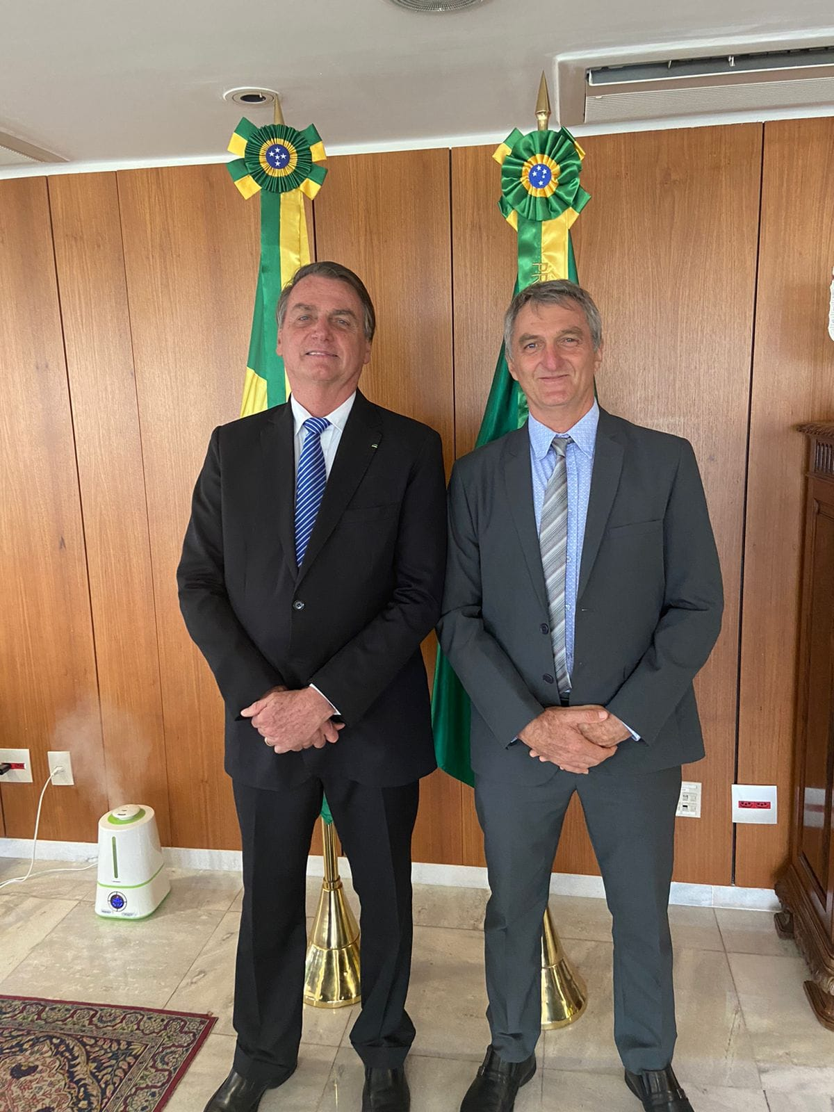 Jair Bolsonaro e o irmão Renato Bolsonaro