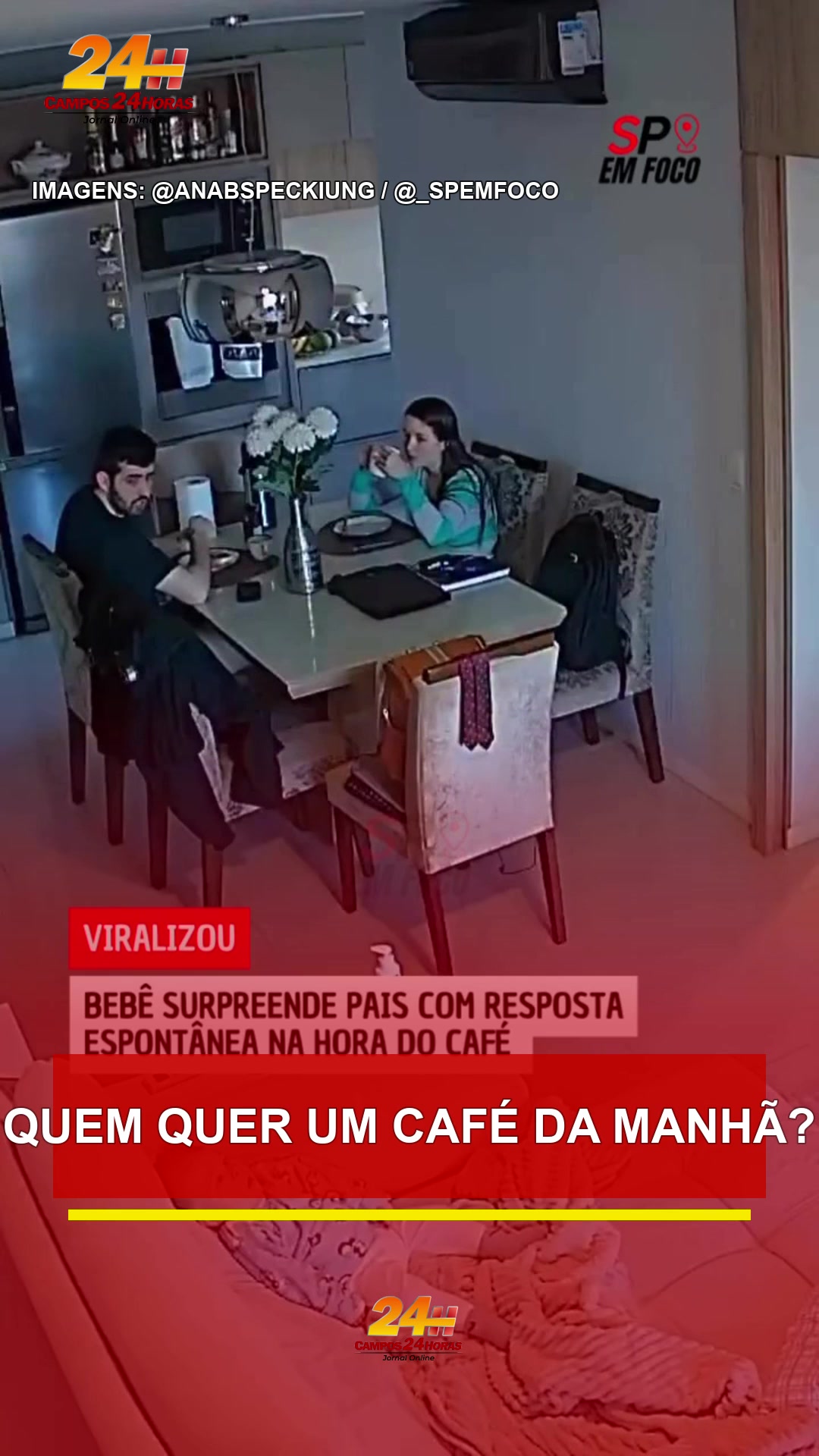 Família reunida à mesa durante o café da manhã