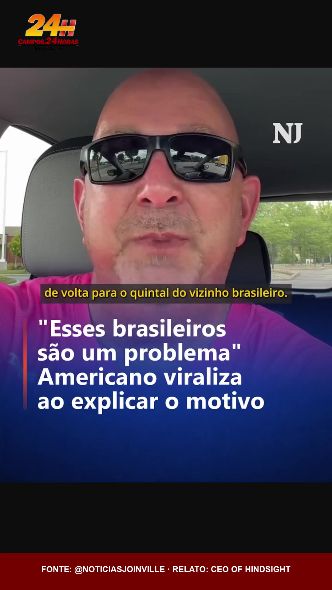 Vizinho americano conta que crianças brasileiras jogam futebol no quintal