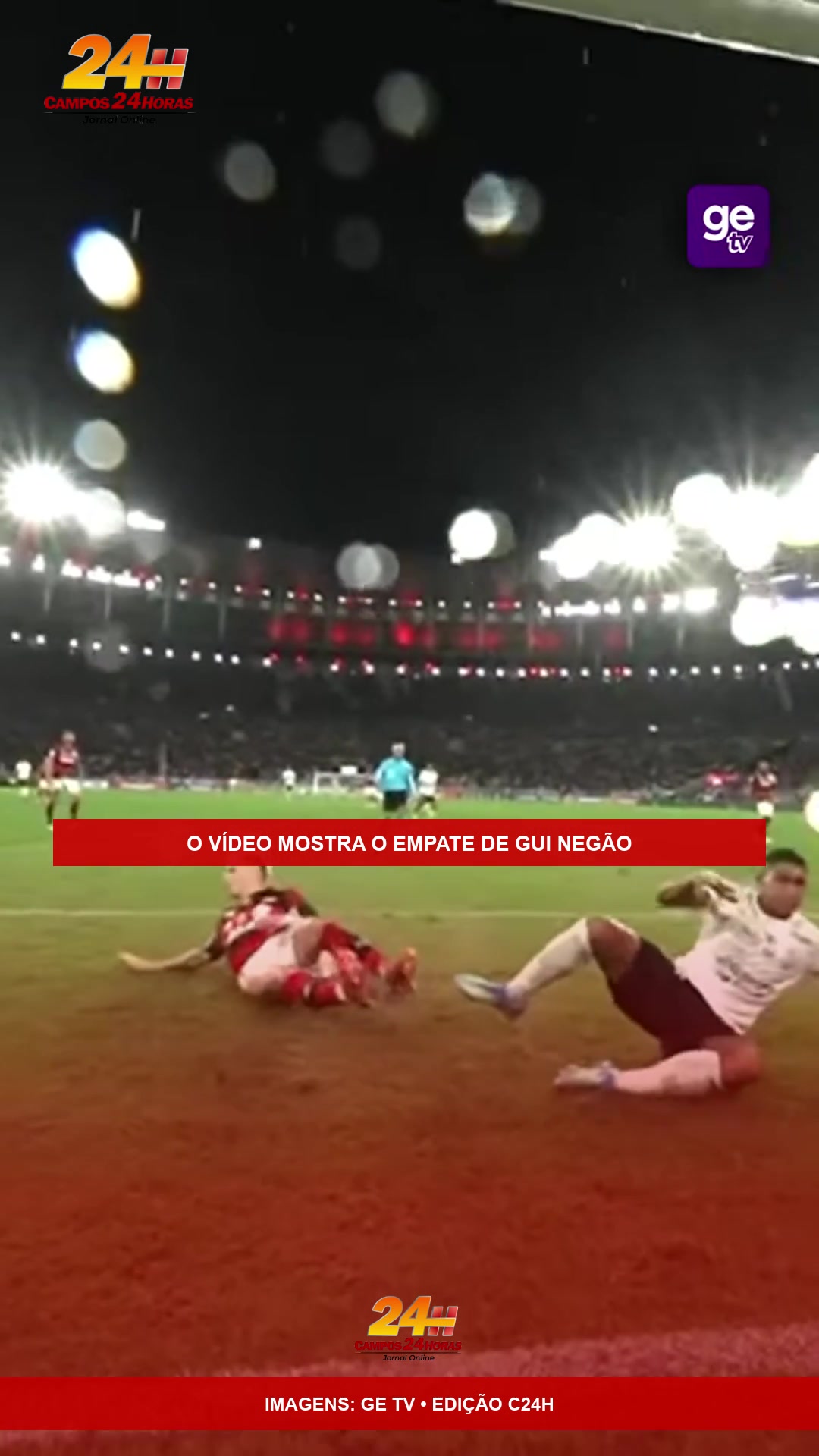 Gui Negão após marcar no confronto entre Flamengo e Corinthians