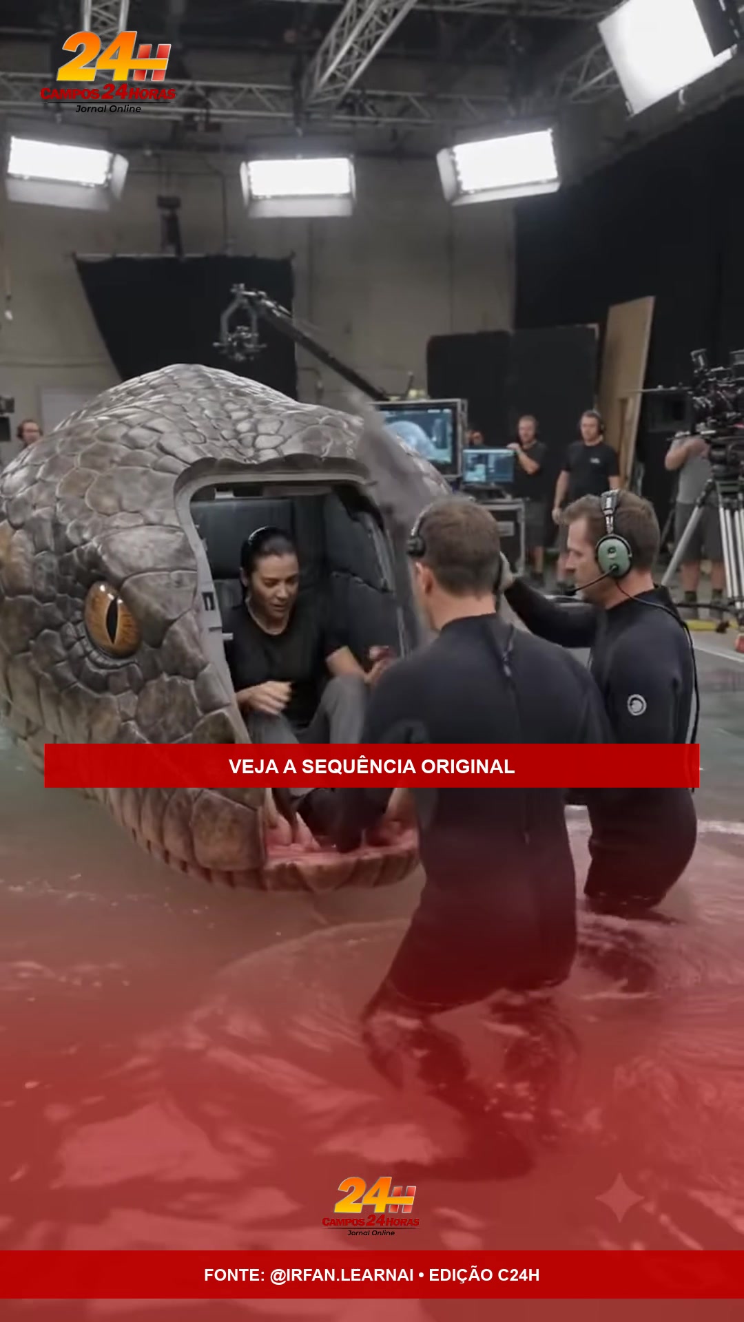 Personagem sai da cobra gigante no desfecho da sequência de IA