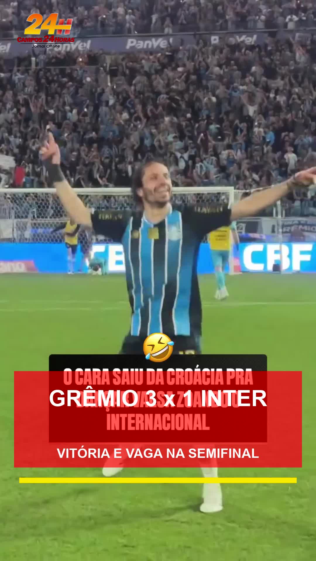 Grêmio vence o Inter por 3 a 1 e Arena embala comemoração com valsa