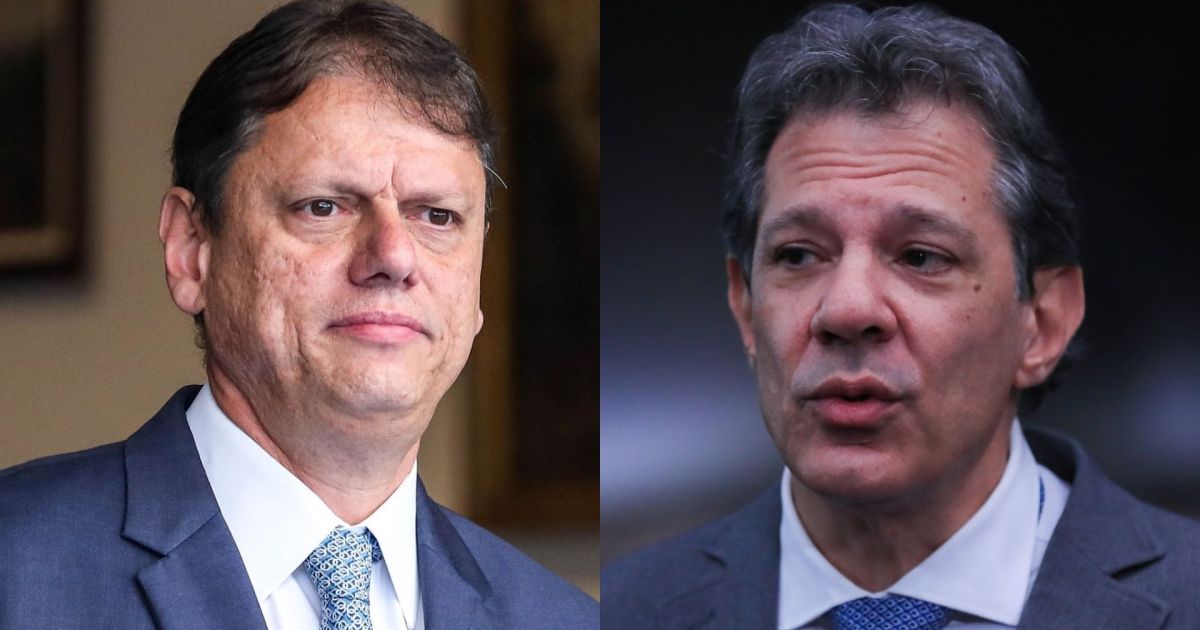 Tarcísio de Freitas e Fernando Haddad