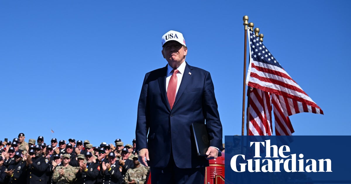 Donald Trump durante aparição pública