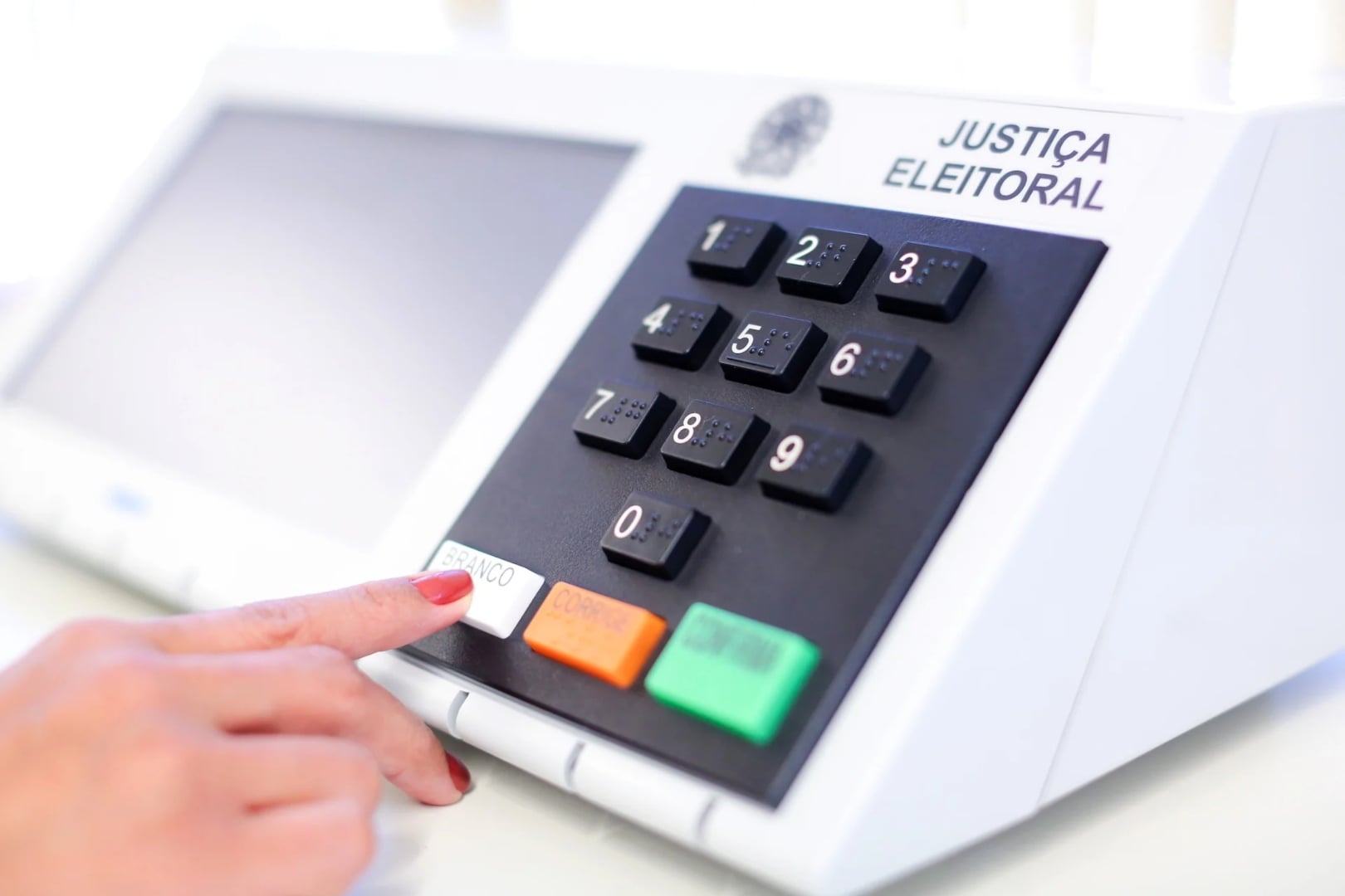 Urna eletrônica usada nas eleições brasileiras