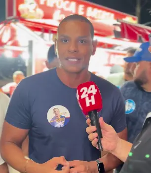 Maicon Cruzz lota clube no Centro de Campos na reta final da campanha; candidato falou ao C24H