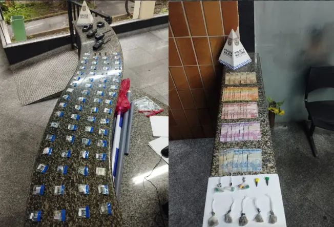 PM apreende drogas, rádios e munições em ações na Baixada Campista