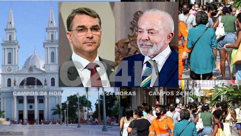 A vantagem de Flávio sobre Lula em Campos e região: ganhou em 18 dos 22 municípios