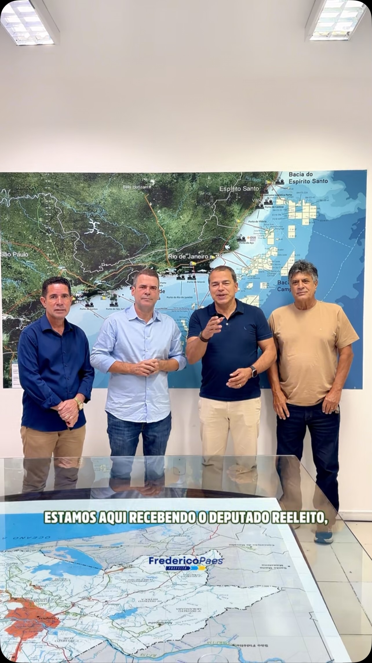 Prefeito Frederico recebe deputado Rosenverg Reis e destaca compromisso com o município