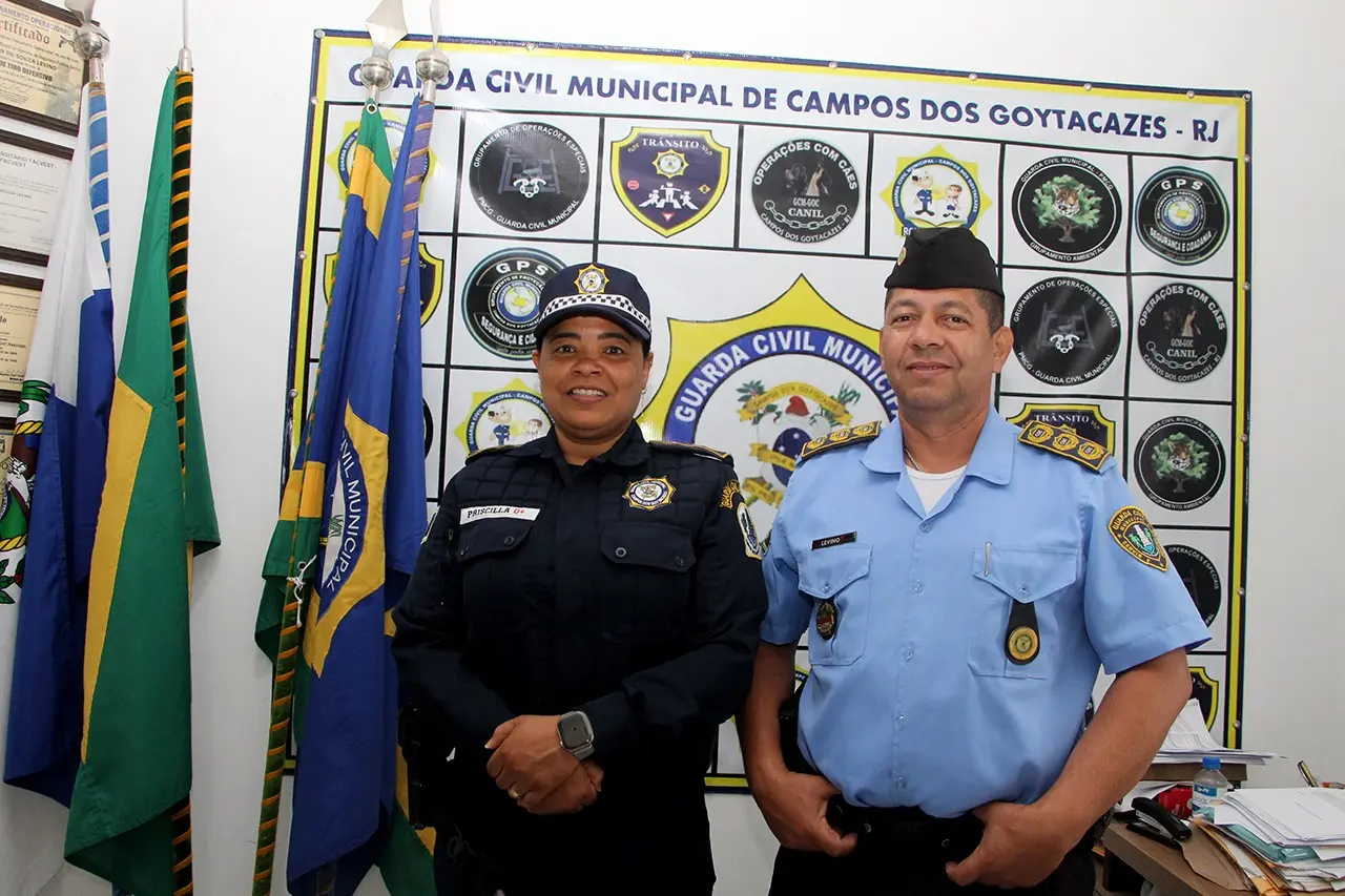 GCM de Campos pela primeira vez com subcomandante mulher